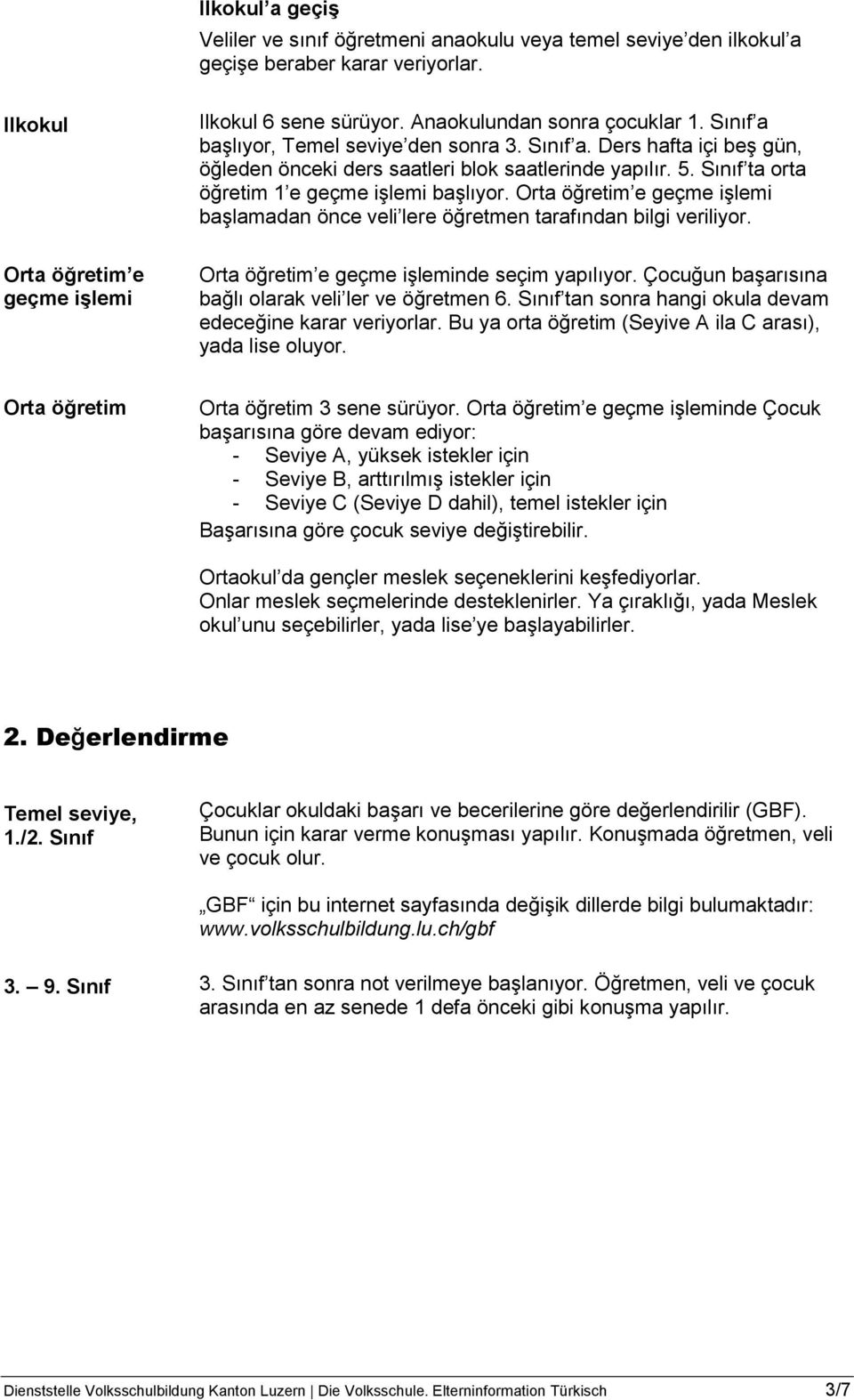 Sınıf ta orta öğretim 1 e geçme işlemi başlıyor. Orta öğretim e geçme işlemi başlamadan önce veli lere öğretmen tarafından bilgi veriliyor. Orta öğretim e geçme işleminde seçim yapılıyor.