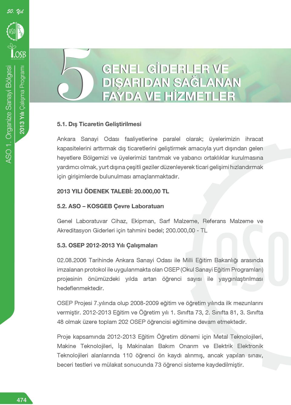 Bölgemizi ve üyelerimizi tanıtmak ve yabancı ortaklıklar kurulmasına yardımcı olmak, yurt dışına çeşitli geziler düzenleyerek ticari gelişimi hızlandırmak için girişimlerde bulunulması