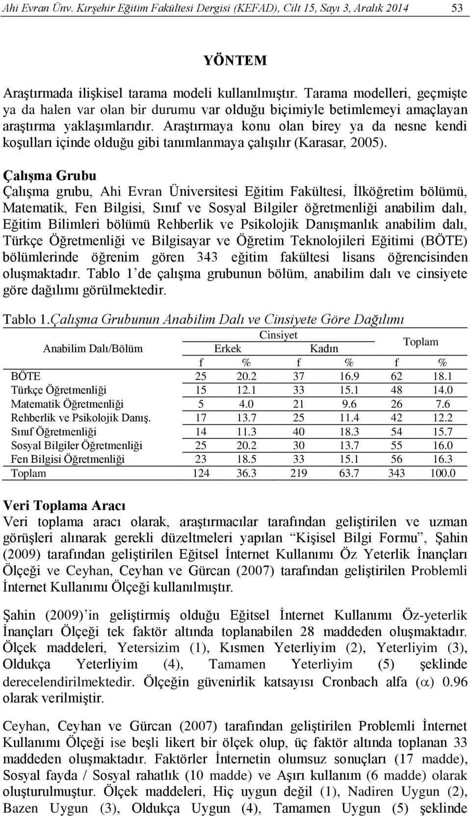 Araştırmaya konu olan birey ya da nesne kendi koşulları içinde olduğu gibi tanımlanmaya çalışılır (Karasar, 2005).