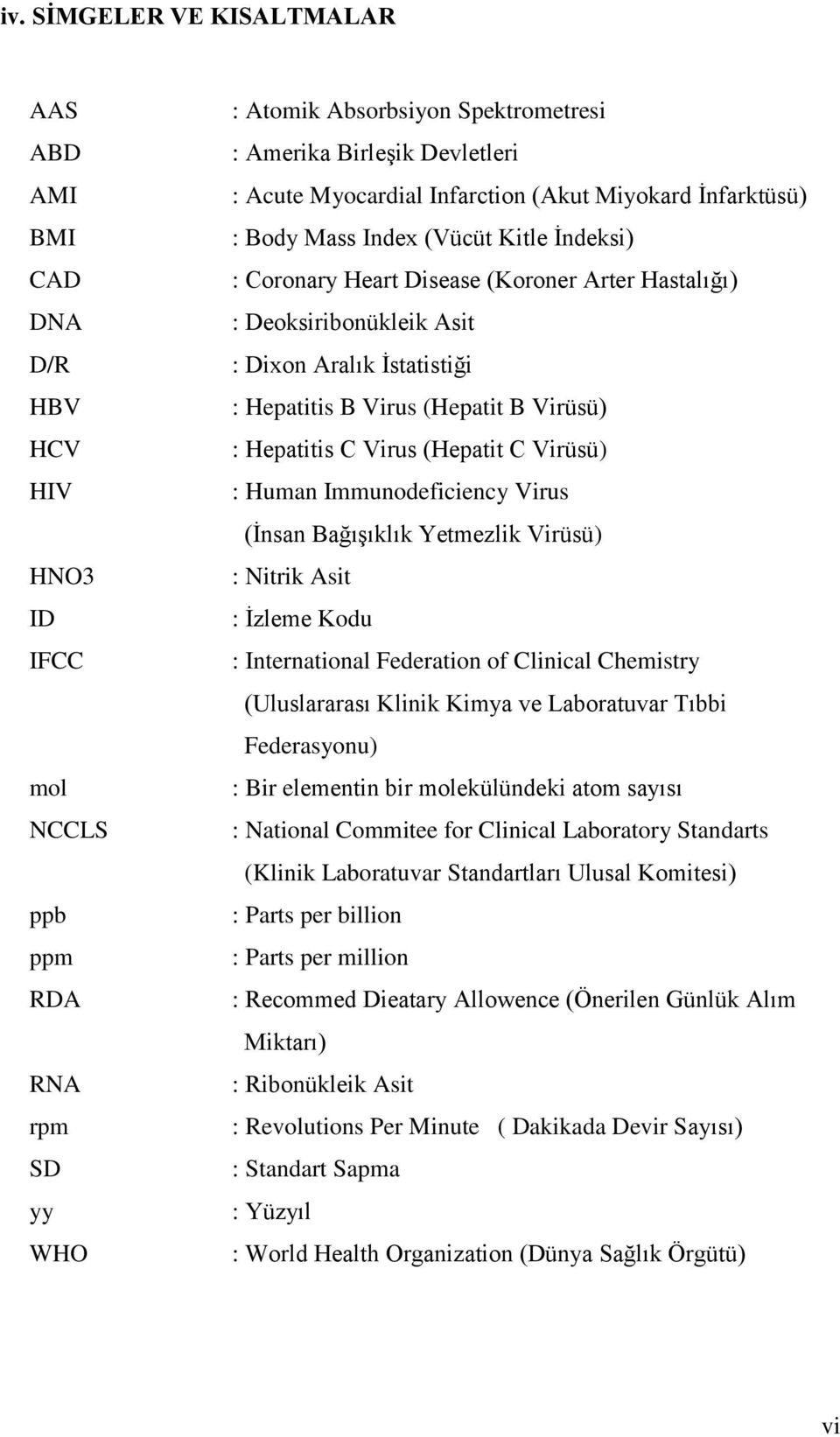 Hepatitis B Virus (Hepatit B Virüsü) : Hepatitis C Virus (Hepatit C Virüsü) : Human Immunodeficiency Virus (Ġnsan BağıĢıklık Yetmezlik Virüsü) : Nitrik Asit : Ġzleme Kodu : International Federation