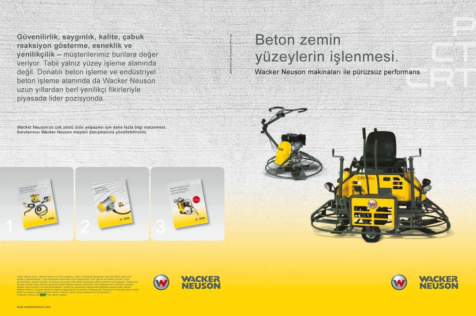 0988109/01/2010/Heidlmair/Print Sta Beton zemin yüzeylerin işlenmesi. Wacker Neuson makinaları ile pürüzsüz performans.