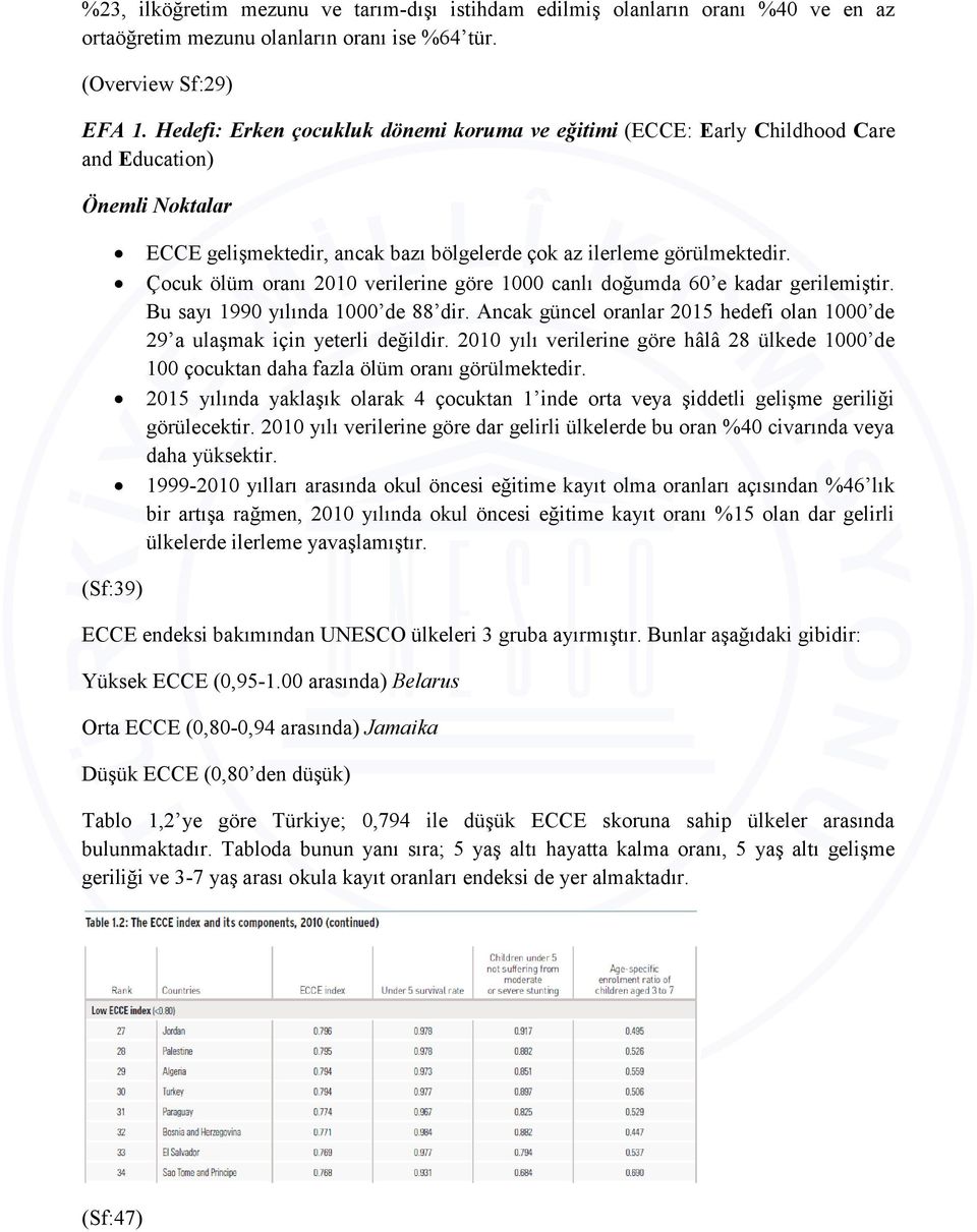 Çocuk ölüm oranı 2010 verilerine göre 1000 canlı doğumda 60 e kadar gerilemiştir. Bu sayı 1990 yılında 1000 de 88 dir. Ancak güncel oranlar 2015 hedefi olan 1000 de 29 a ulaşmak için yeterli değildir.