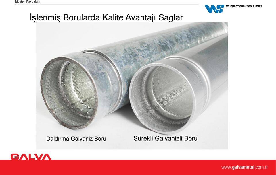 Boru Sürekli Galvanizli Boru Technical