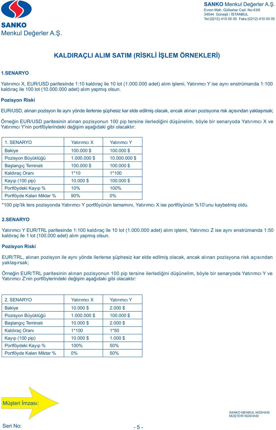 Pozisyon Riski EUR/USD, alýnan pozisyon ile ayný yönde ilerlerse þüphesiz kar elde edilmiþ olacak, ancak alýnan pozisyona risk açýsýndan yaklaþýrsak; Örneðin EUR/USD paritesinin alýnan pozisyonun 100