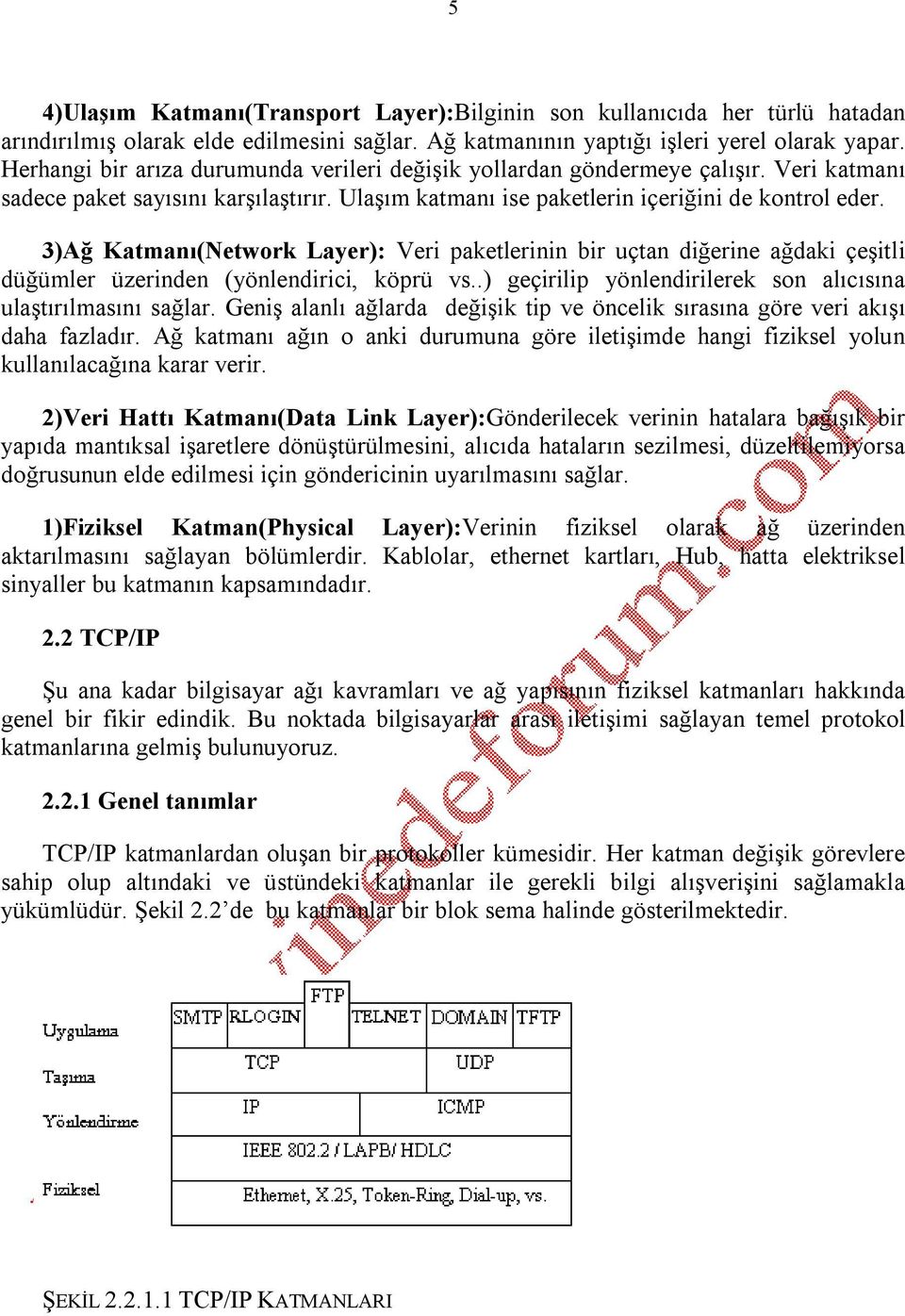 3)Ağ Katmanı(Network Layer): Veri paketlerinin bir uçtan diğerine ağdaki çeşitli düğümler üzerinden (yönlendirici, köprü vs..) geçirilip yönlendirilerek son alıcısına ulaştırılmasını sağlar.