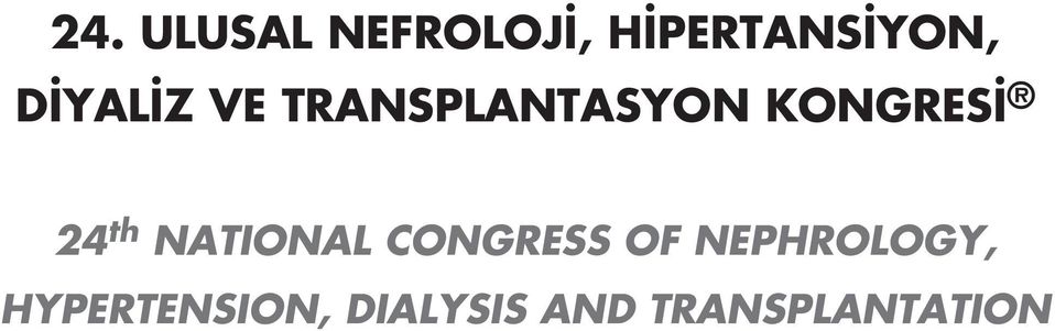 th NATIONAL CONGRESS OF NEPHROLOGY,