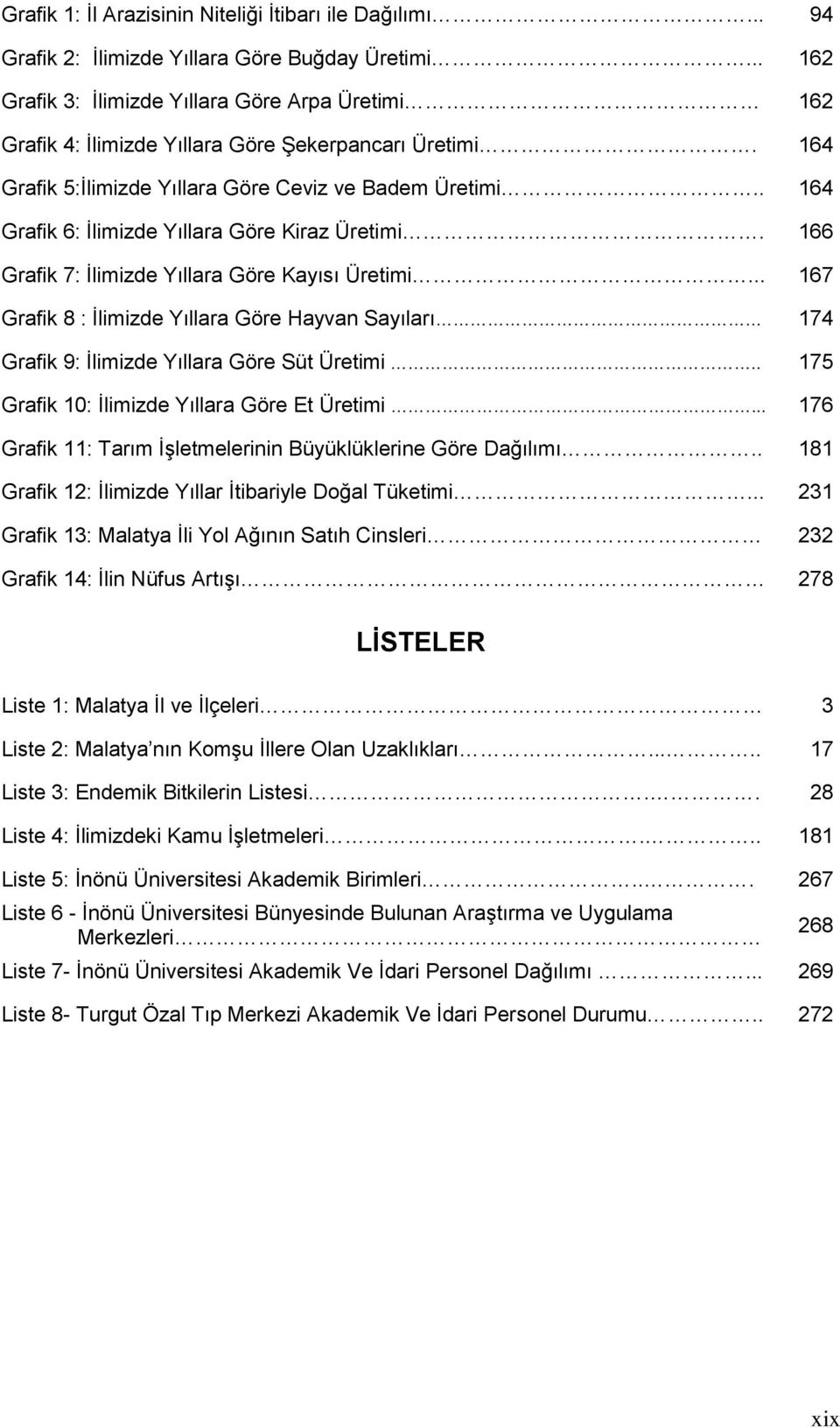 . 164 Grafik 6: Ġlimizde Yıllara Göre Kiraz Üretimi. 166 Grafik 7: Ġlimizde Yıllara Göre Kayısı Üretimi.