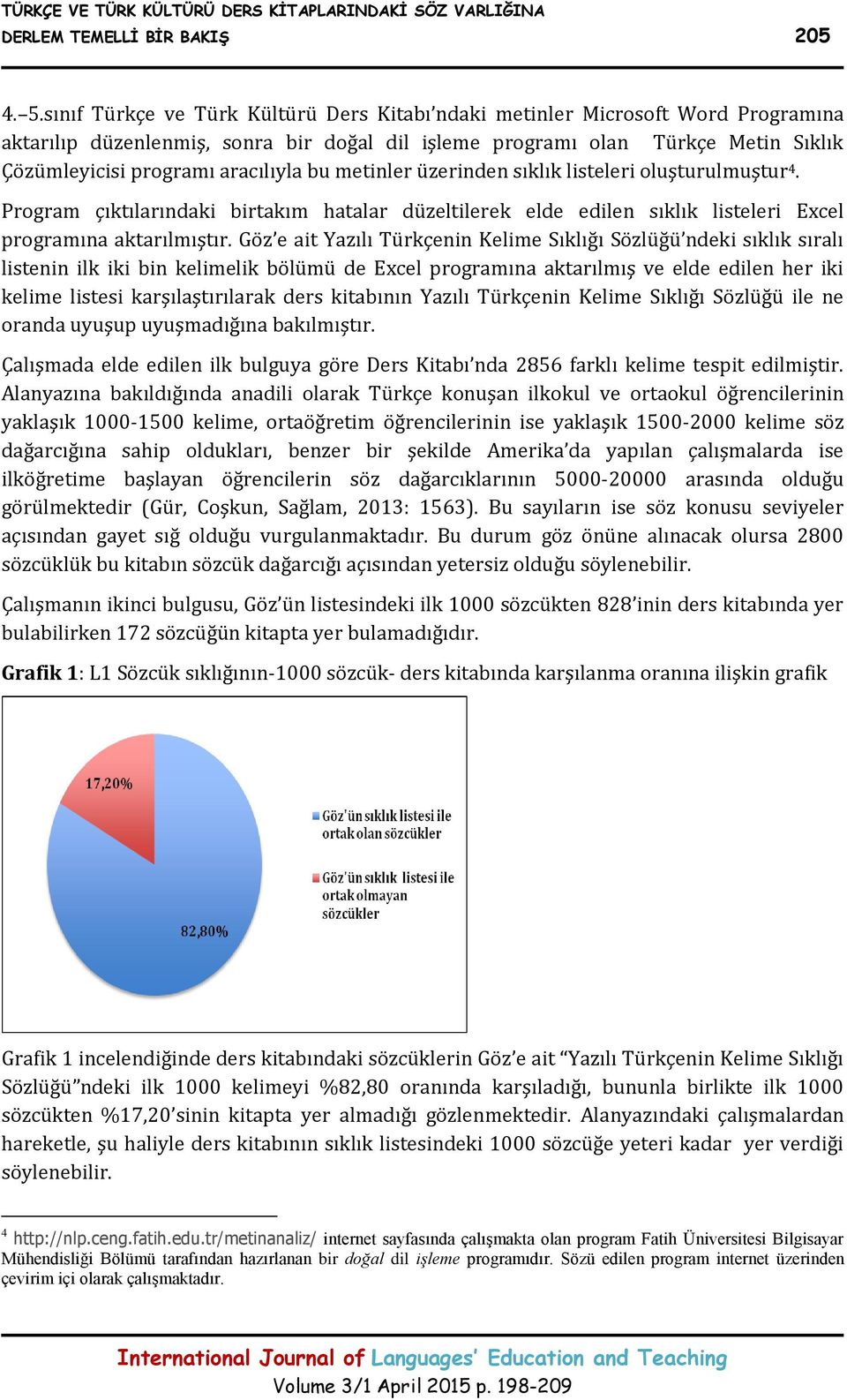 bu metinler üzerinden sıklık listeleri oluşturulmuştur 4. Program çıktılarındaki birtakım hatalar düzeltilerek elde edilen sıklık listeleri Excel programına aktarılmıştır.