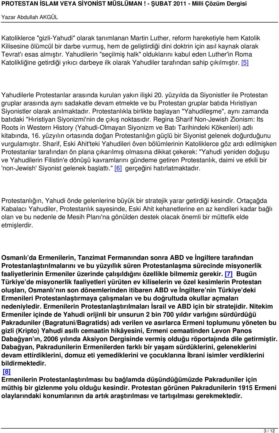 [5] Yahudilerle Protestanlar arasında kurulan yakın ilişki 20.