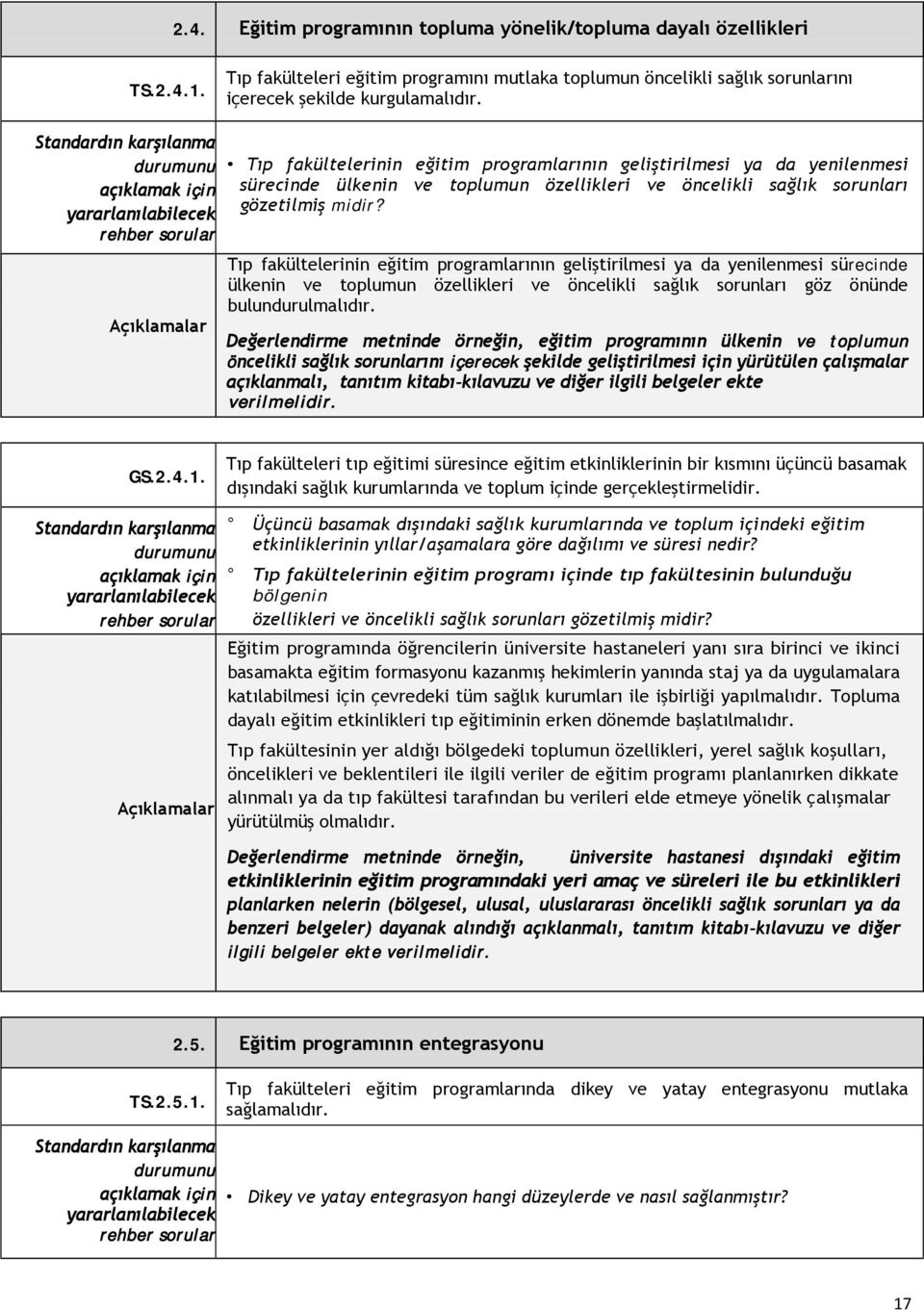 midir? Tıp fakültelerinin eğitim programlarının geliştirilmesi ya da yenilenmesi sürecinde ülkenin ve toplumun özellikleri ve öncelikli sağlık sorunları göz önünde bulundurulmalıdır.