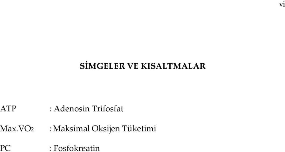 VO2 PC : Adenosin