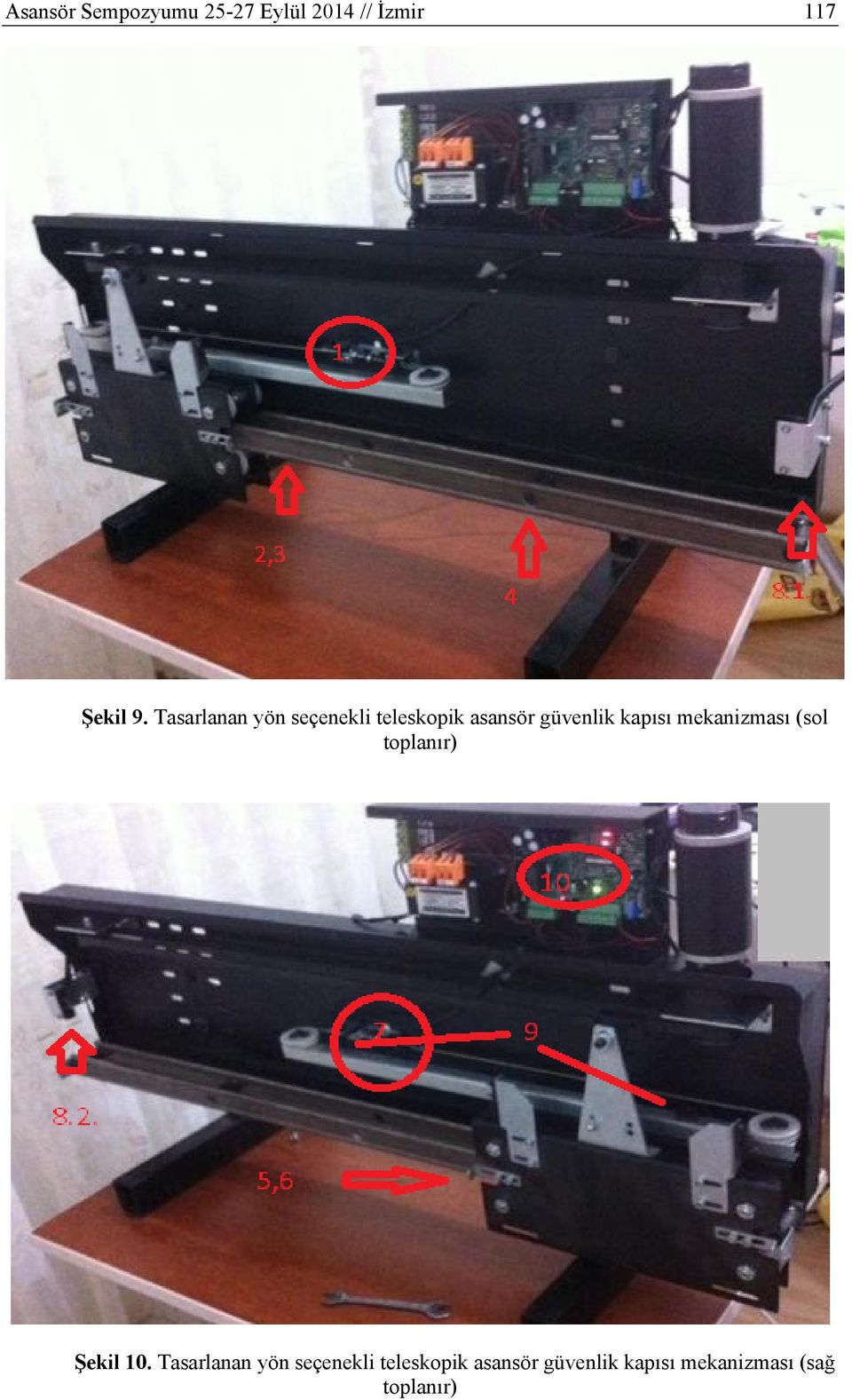 mekanizması (sol toplanır) Şekil 10.