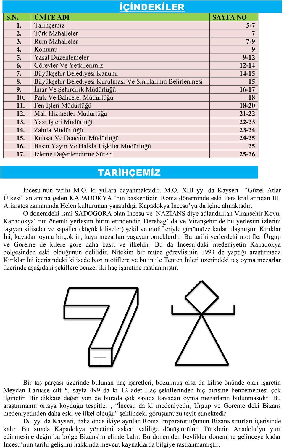 Fen İşleri Müdürlüğü 18-20 12. Mali Hizmetler Müdürlüğü 21-22 13. Yazı İşleri Müdürlüğü 22-23 14. Zabıta Müdürlüğü 23-24 15. Ruhsat Ve Denetim Müdürlüğü 24-25 16.