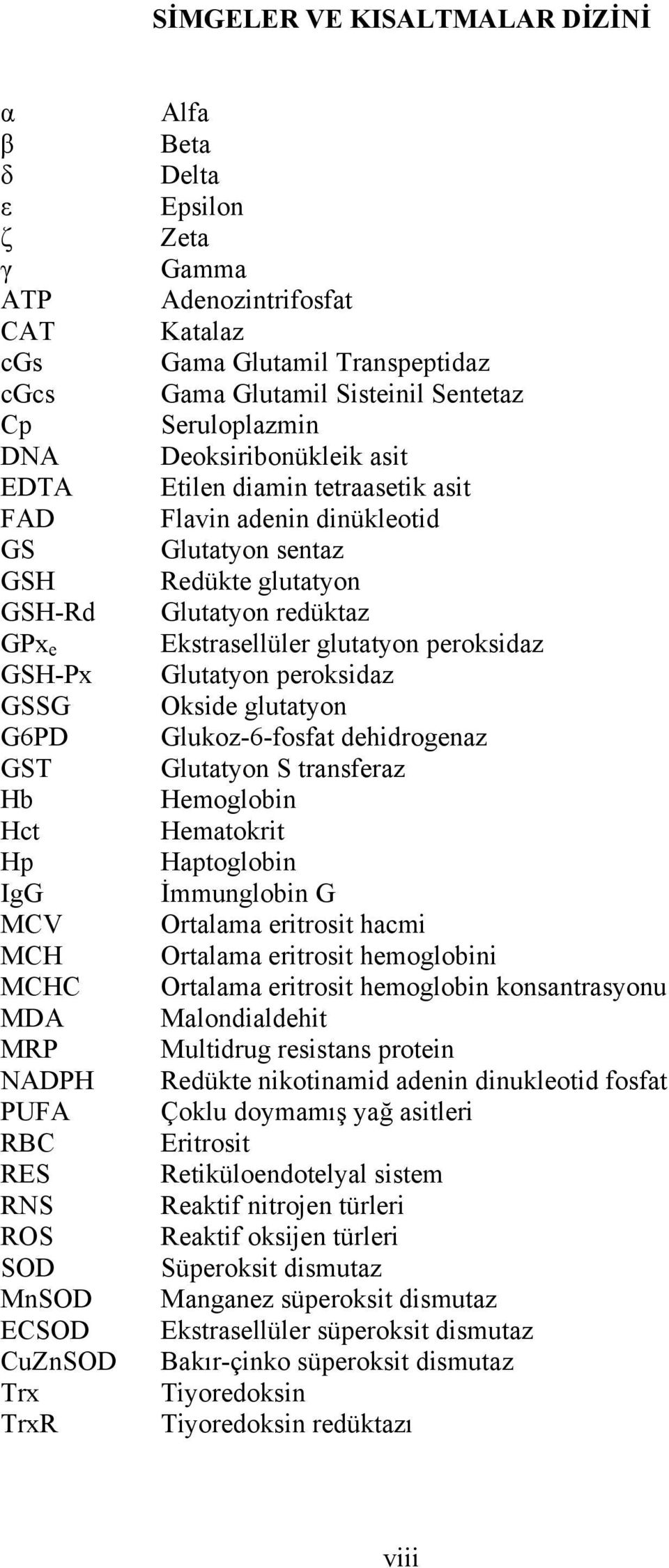 tetraasetik asit Flavin adenin dinükleotid Glutatyon sentaz Redükte glutatyon Glutatyon redüktaz Ekstrasellüler glutatyon peroksidaz Glutatyon peroksidaz Okside glutatyon Glukoz-6-fosfat dehidrogenaz