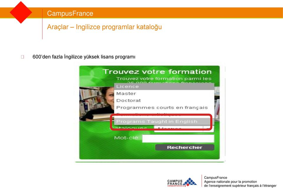 programı CampusFrance Agence nationale pour la