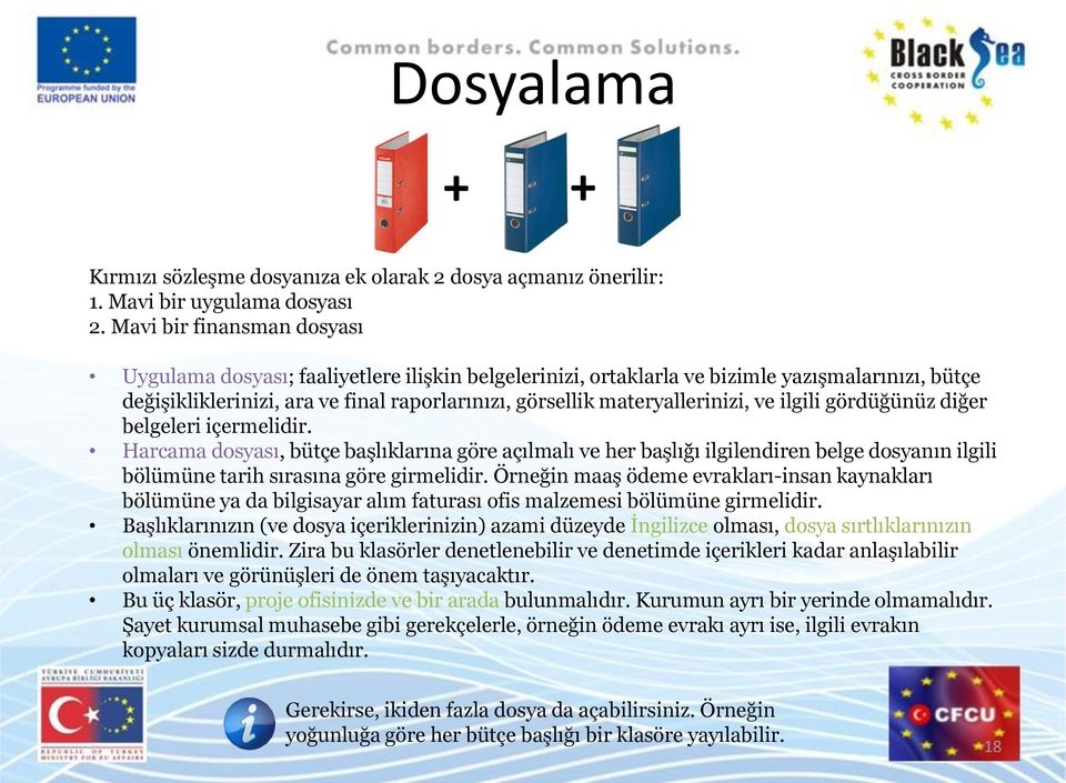 materyallerinizi, ve ilgili gördüğünüz diğer belgeleri içermelidir.