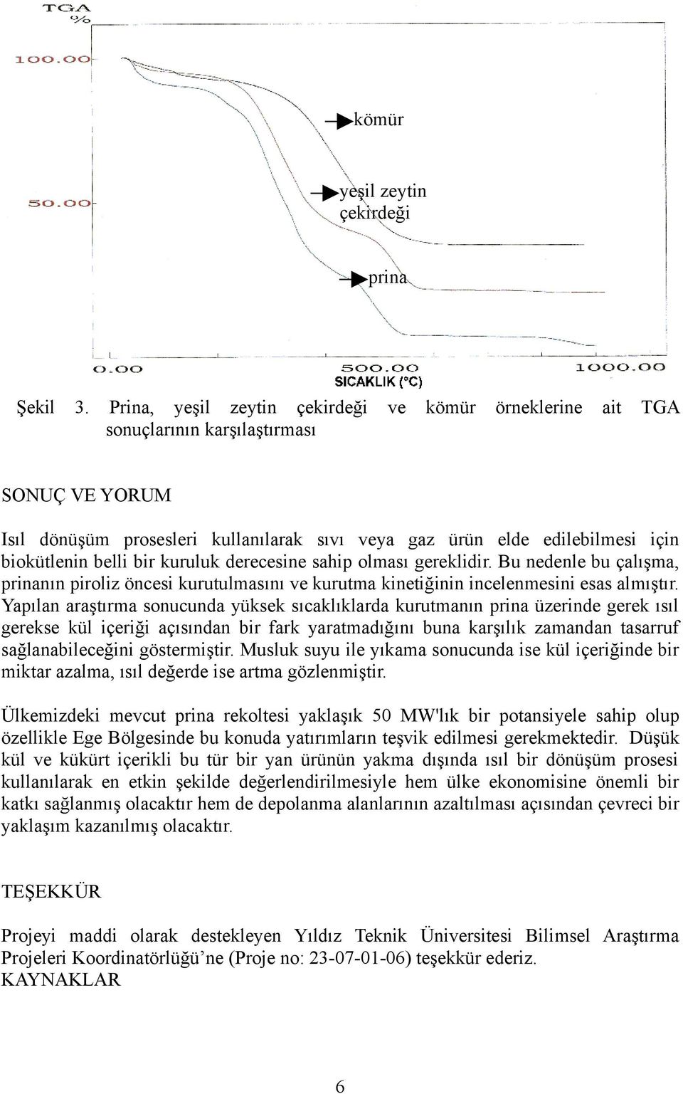 bir kuruluk derecesine sahip olması gereklidir. Bu nedenle bu çalışma, prinanın piroliz öncesi kurutulmasını ve kurutma kinetiğinin incelenmesini esas almıştır.