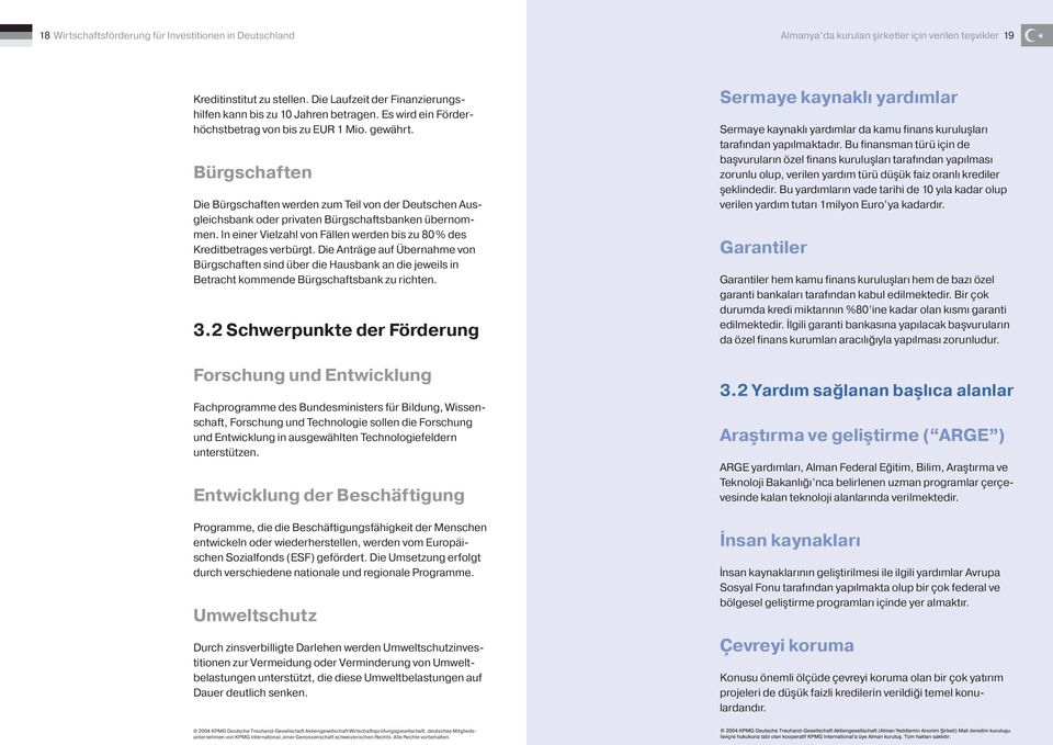 Bürgschaften Die Bürgschaften werden zum Teil von der Deutschen Ausgleichsbank oder rivaten Bürgschaftsbanken übernommen. In einer Vielzahl von Fällen werden bis zu 80% des Kreditbetrages verbürgt.