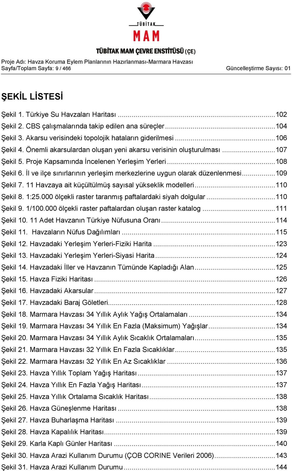 .. 108 ġekil 6. Ġl ve ilçe sınırlarının yerleģim merkezlerine uygun olarak düzenlenmesi... 109 ġekil 7. 11 Havzaya ait küçültülmüģ sayısal yükseklik modelleri... 110 ġekil 8. 1:25.