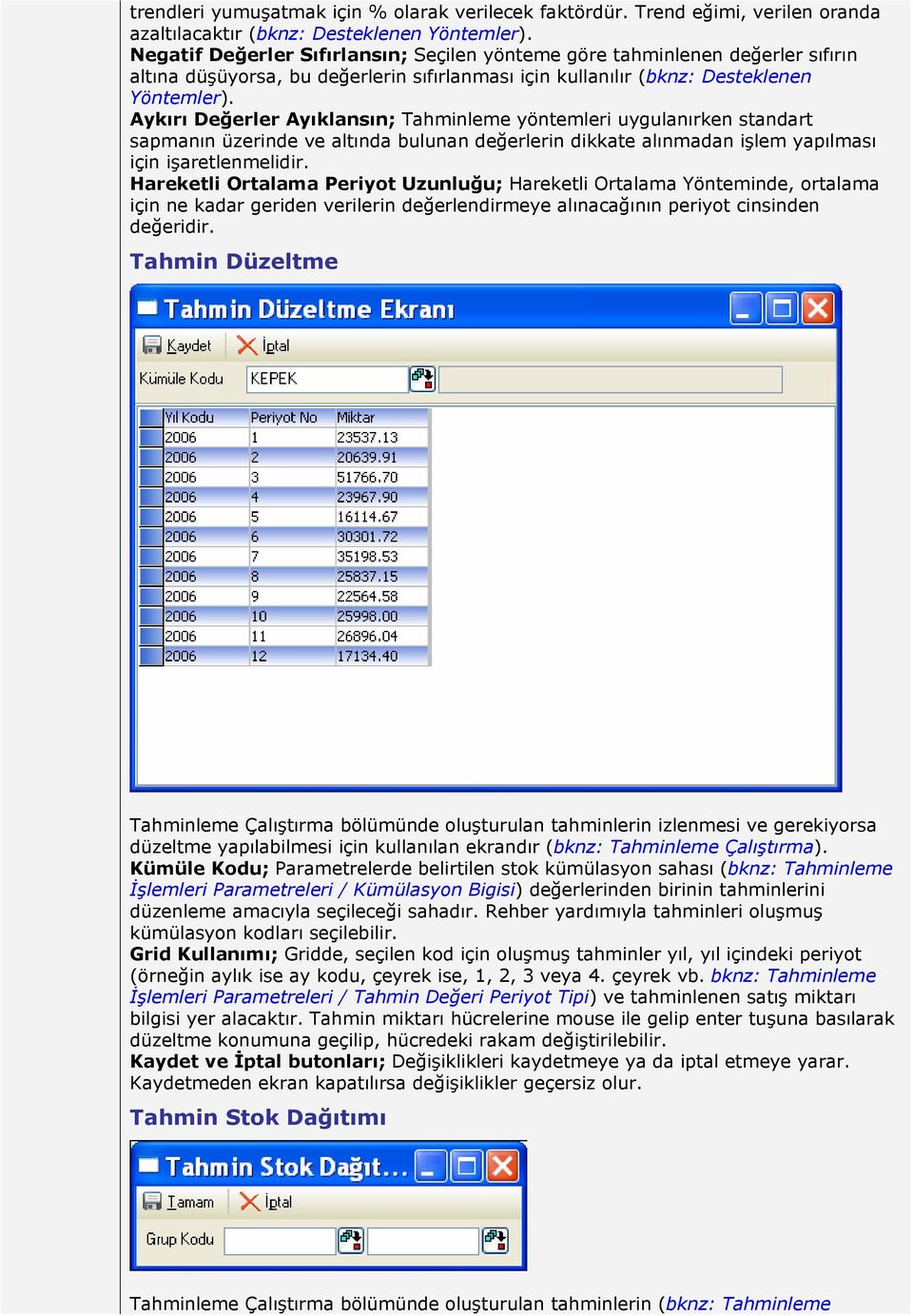 Aykırı Değerler Ayıklansın; leme yöntemleri uygulanırken standart sapmanın üzerinde ve altında bulunan değerlerin dikkate alınmadan işlem yapılması için işaretlenmelidir.