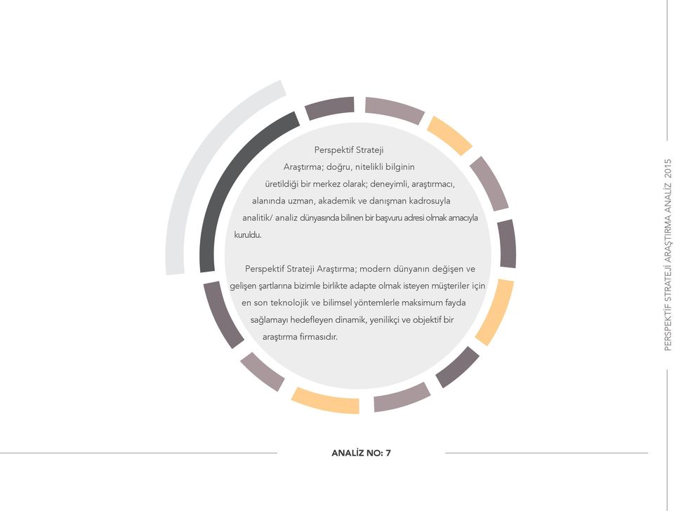 Perspektif Strateji Araştırma; modern dünyanın değişen ve gelişen şartlarına bizimle birlikte adapte olmak