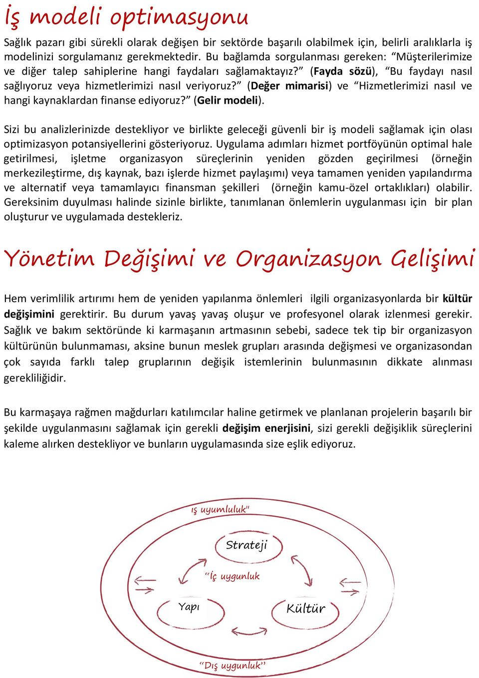 (Değer mimarisi) ve Hizmetlerimizi nasıl ve hangi kaynaklardan finanse ediyoruz? (Gelir modeli).