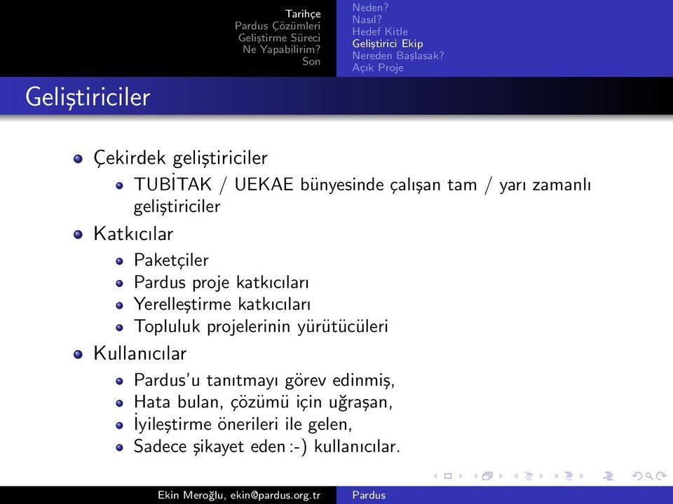 Katkıcılar Paketçiler proje katkıcıları Yerelleştirme katkıcıları Topluluk projelerinin yürütücüleri