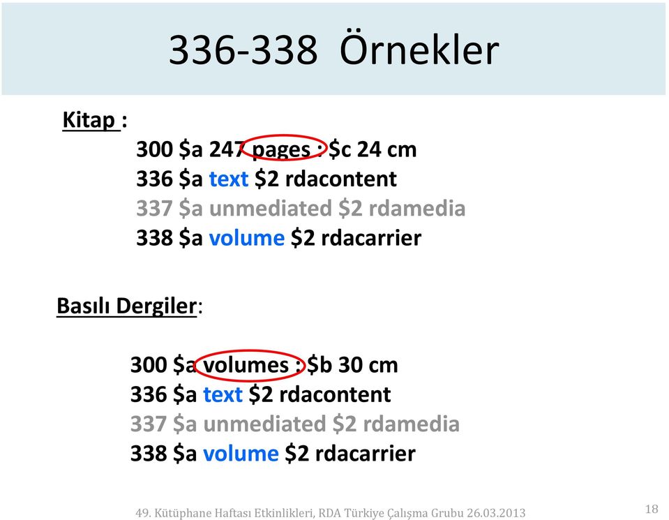 volumes : $b 30 cm 336 $a text $2 rdacontent 337 $a unmediated $2 rdamedia 338 $a