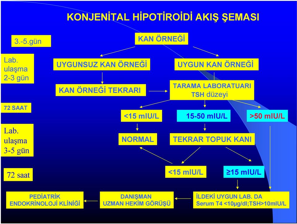 düzeyi 72 SAAT Lab.