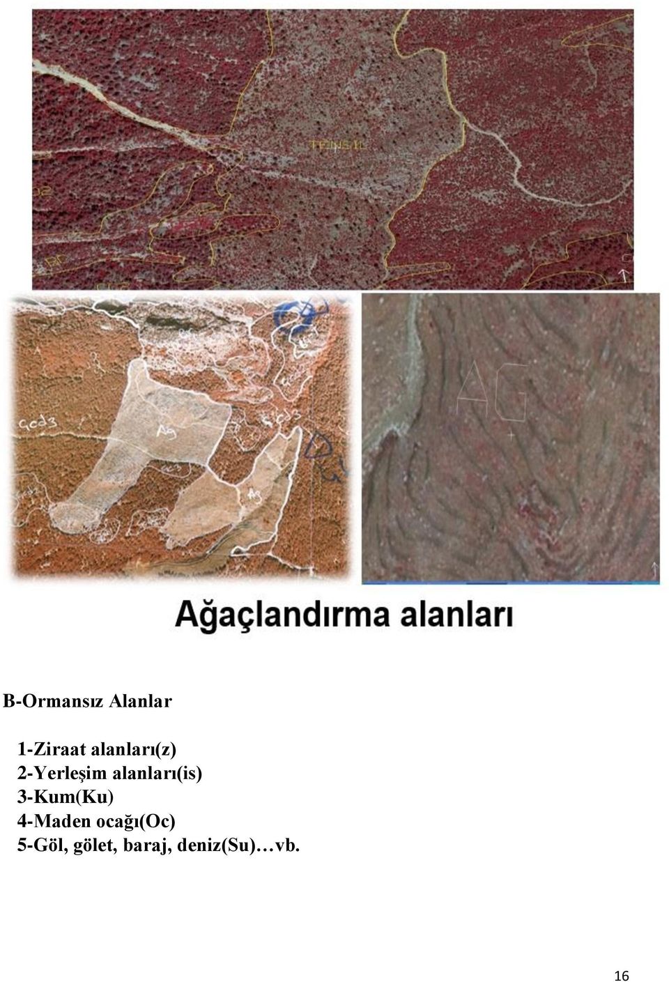 alanları(is) 3-Kum(Ku) 4-Maden