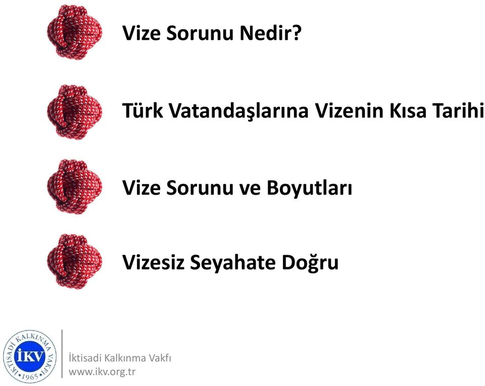 Vizenin Kısa Tarihi Vize