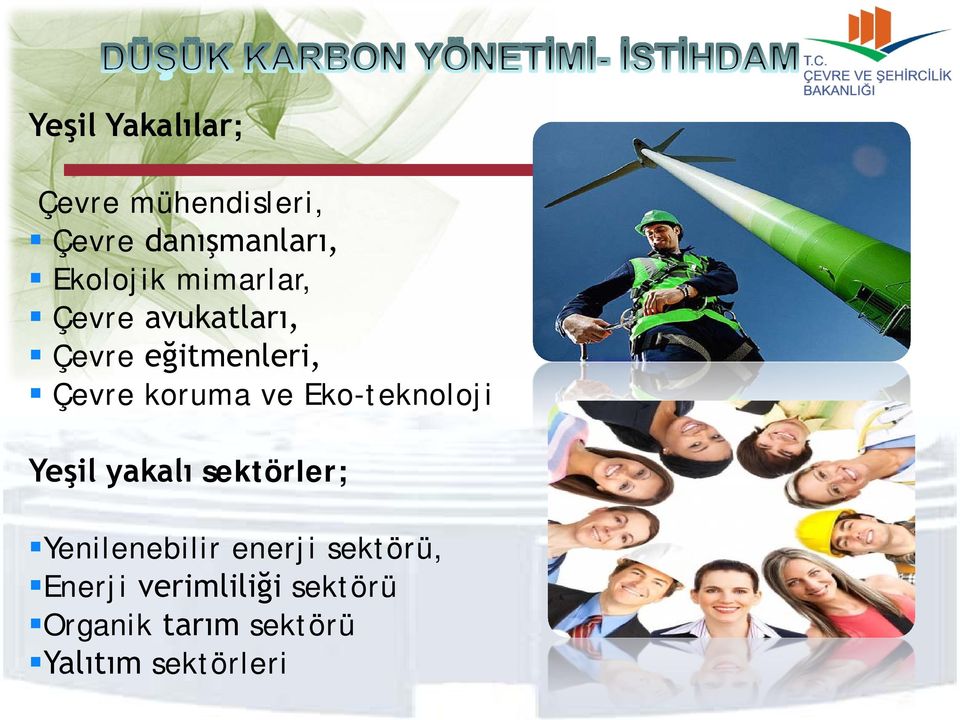 Eko-teknoloji Yeşil yakalı sektörler; Yenilenebilir enerji