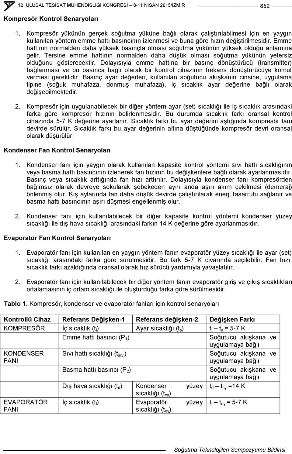 Emme hattının normalden daha yüksek basınçta olması soğutma yükünün yüksek olduğu anlamına gelir. Tersine emme hattının normalden daha düģük olması soğutma yükünün yetersiz olduğunu gösterecektir.