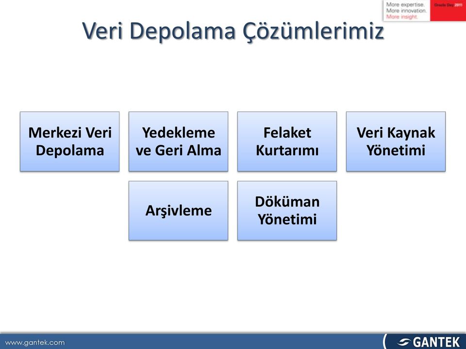 Alma Felaket Kurtarımı Veri Kaynak