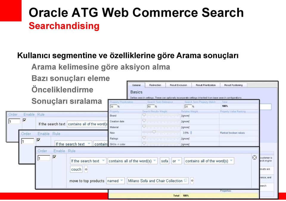 sonuçları Arama kelimesine göre aksiyon alma