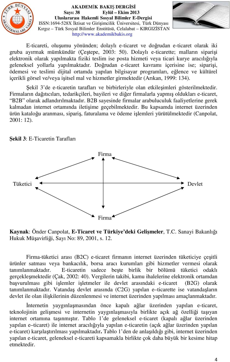 Doğrudan e-ticaret kavramı içerisine ise; siparişi, ödemesi ve teslimi dijital ortamda yapılan bilgisayar programları, eğlence ve kültürel içerikli görsel ve/veya işitsel mal ve hizmetler girmektedir