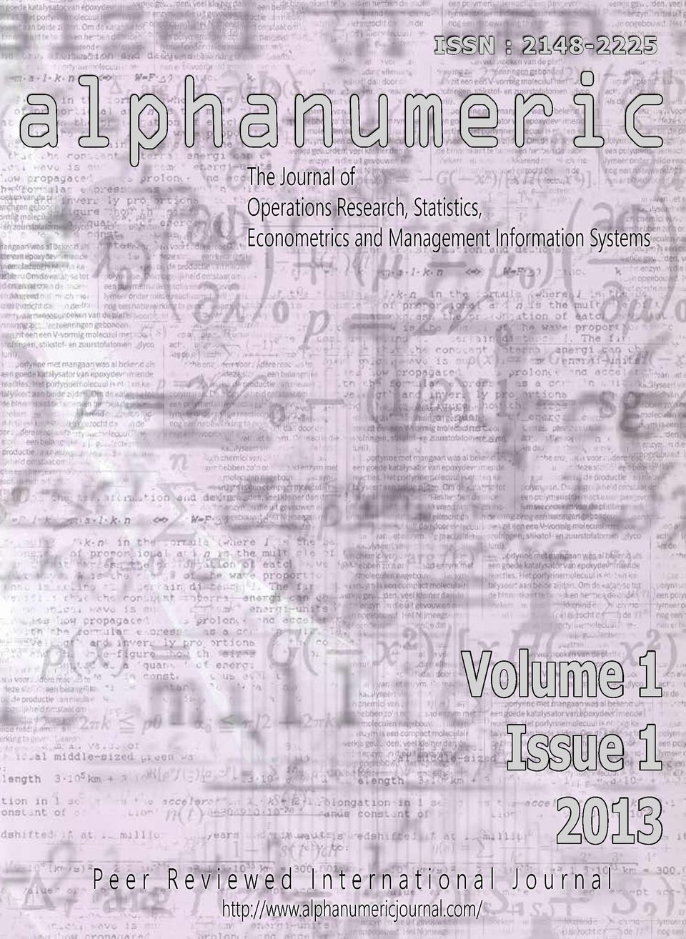 EconometricsandManagementInformationSystems Volume1