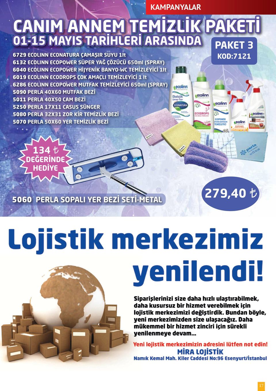 ECOPOWER MUTFAK TEMİZLEYİCİ 650ml (SPRAY) 5090 PERLA 40X60 MUTFAK BEZİ 5011 PERLA 40X50 CAM BEZİ 5250 PERLA 17X11 CASUS SÜNGER 5080 PERLA