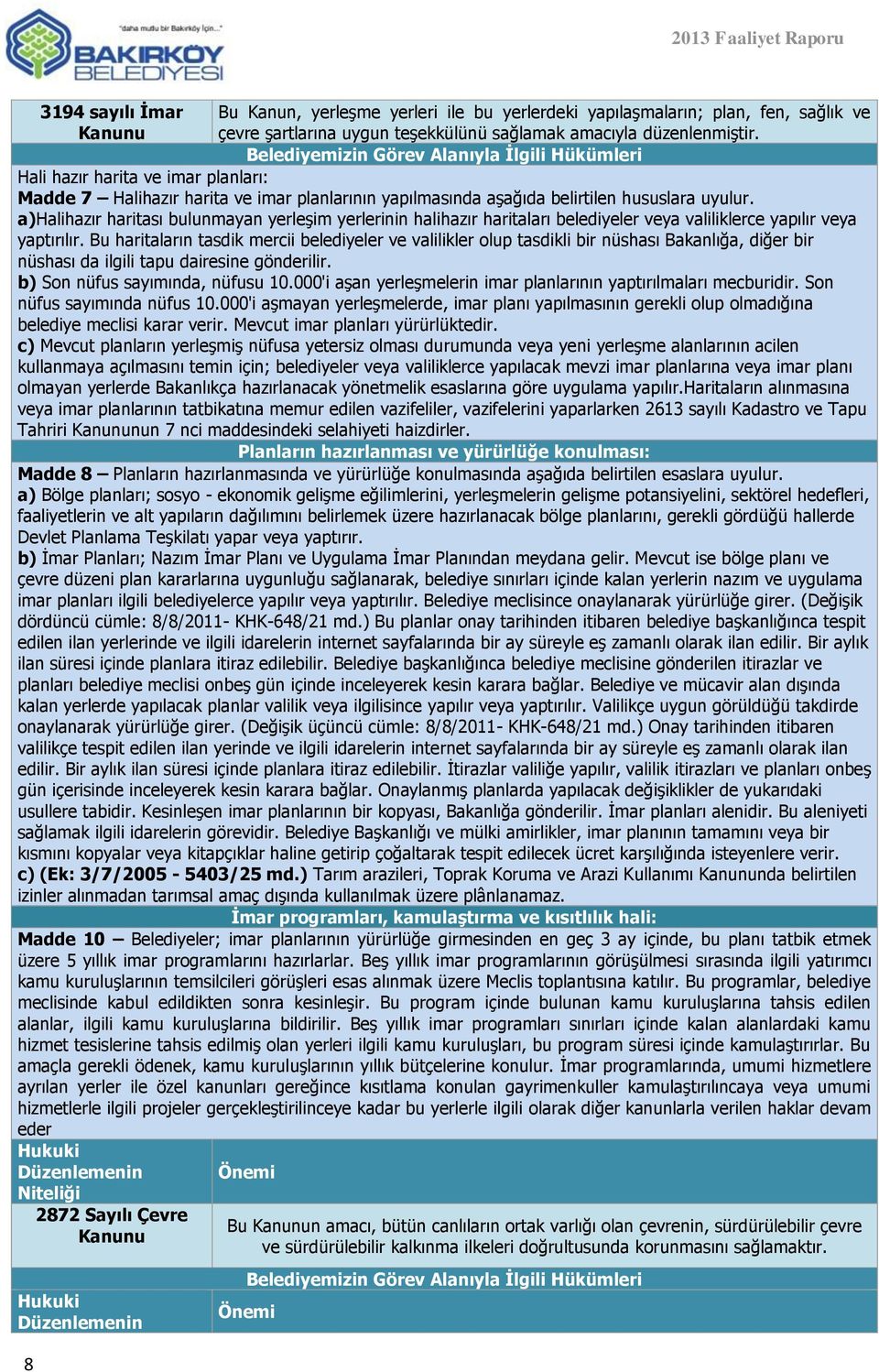 a)halihazır haritası bulunmayan yerleşim yerlerinin halihazır haritaları belediyeler veya valiliklerce yapılır veya yaptırılır.