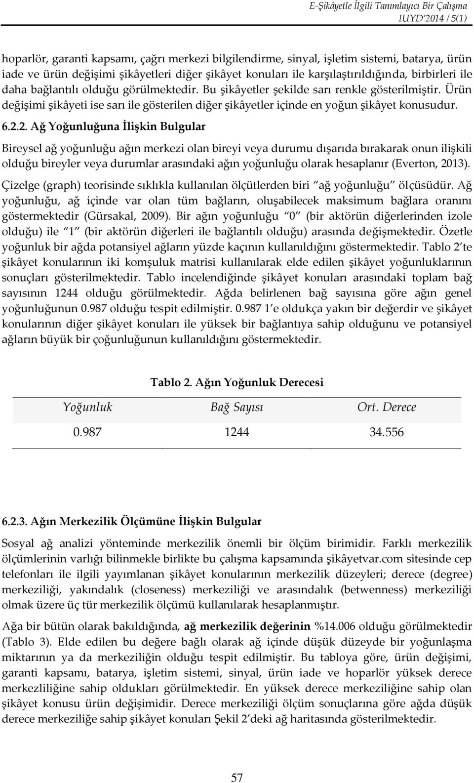 Ürün değişimi şikâyeti ise sarı ile gösterilen diğer şikâyetler içinde en yoğun şikâyet konusudur. 6.2.