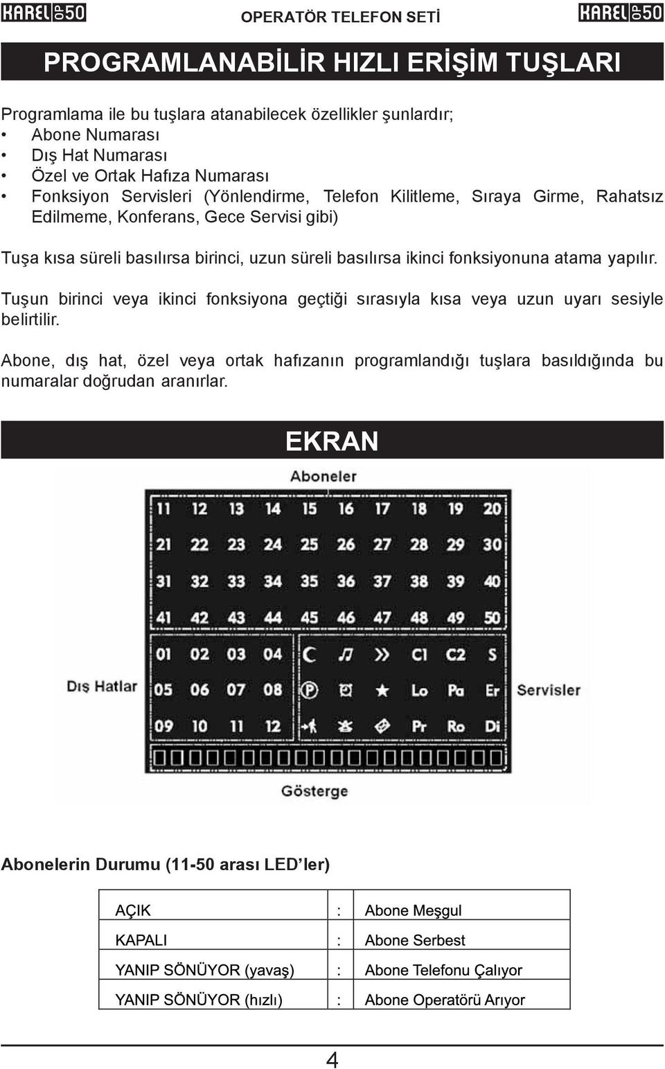 basılırsa birinci, uzun süreli basılırsa ikinci fonksiyonuna atama yapılır.