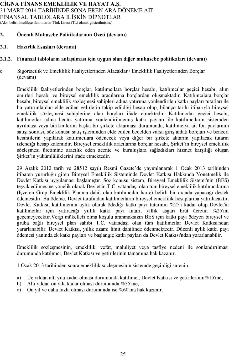 emirleri hesabı ve bireysel emeklilik aracılarına borçlardan oluşmaktadır.