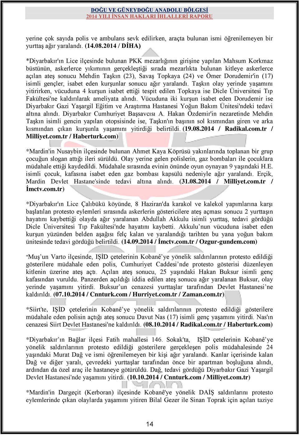 ateģ sonucu Mehdin TaĢkın (23), SavaĢ Topkaya (24) ve Ömer Dorudemir'in (17) isimli gençler, isabet eden kurģunlar sonucu ağır yaralandı.