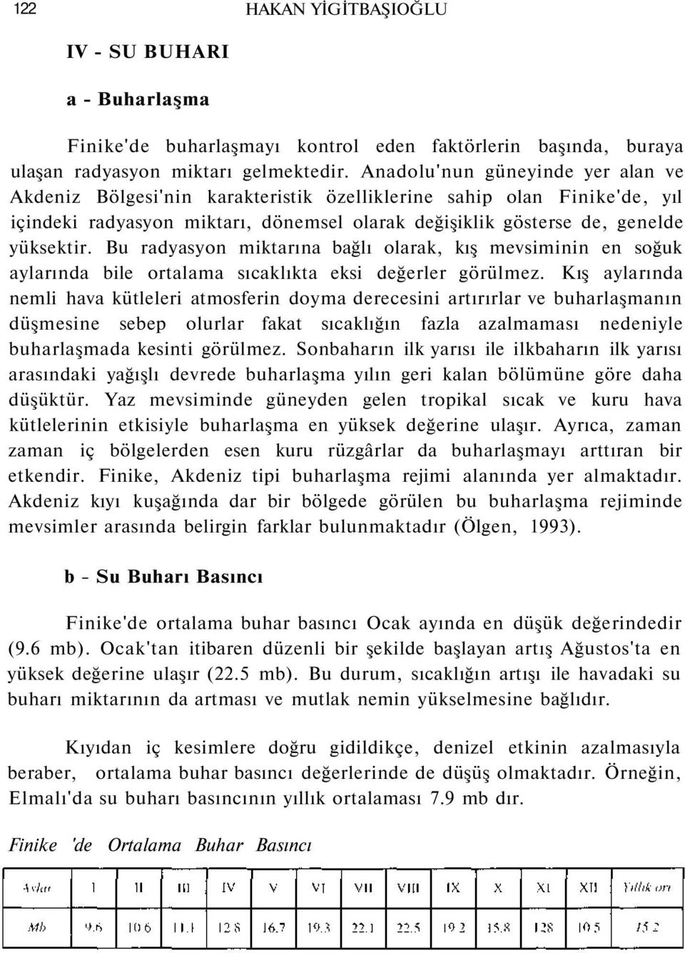 Bu radyasyon miktarına bağlı olarak, kış mevsiminin en soğuk aylarında bile ortalama sıcaklıkta eksi değerler görülmez.