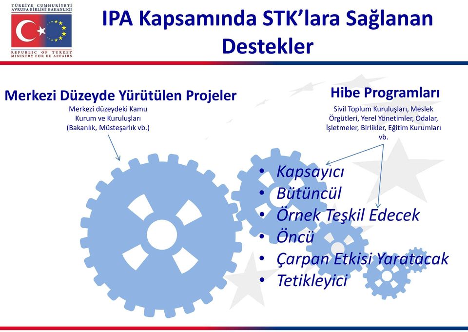 ) Hibe Programları Sivil Toplum Kuruluşları, Meslek Örgütleri, Yerel Yönetimler, Odalar,