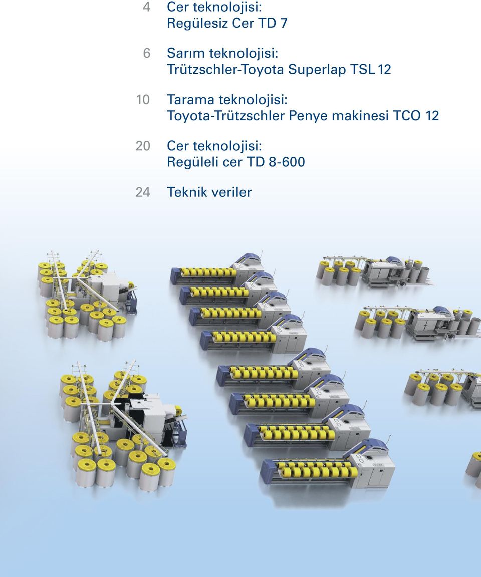 Tarama teknolojisi: Toyota-Trützschler Penye makinesi