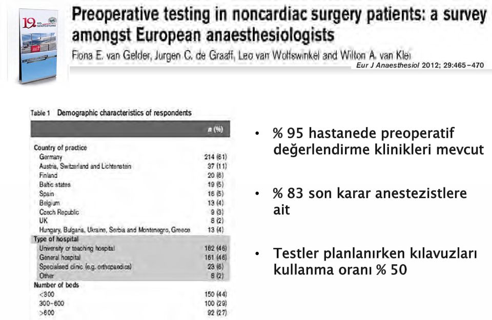 son karar anestezistlere ait Testler