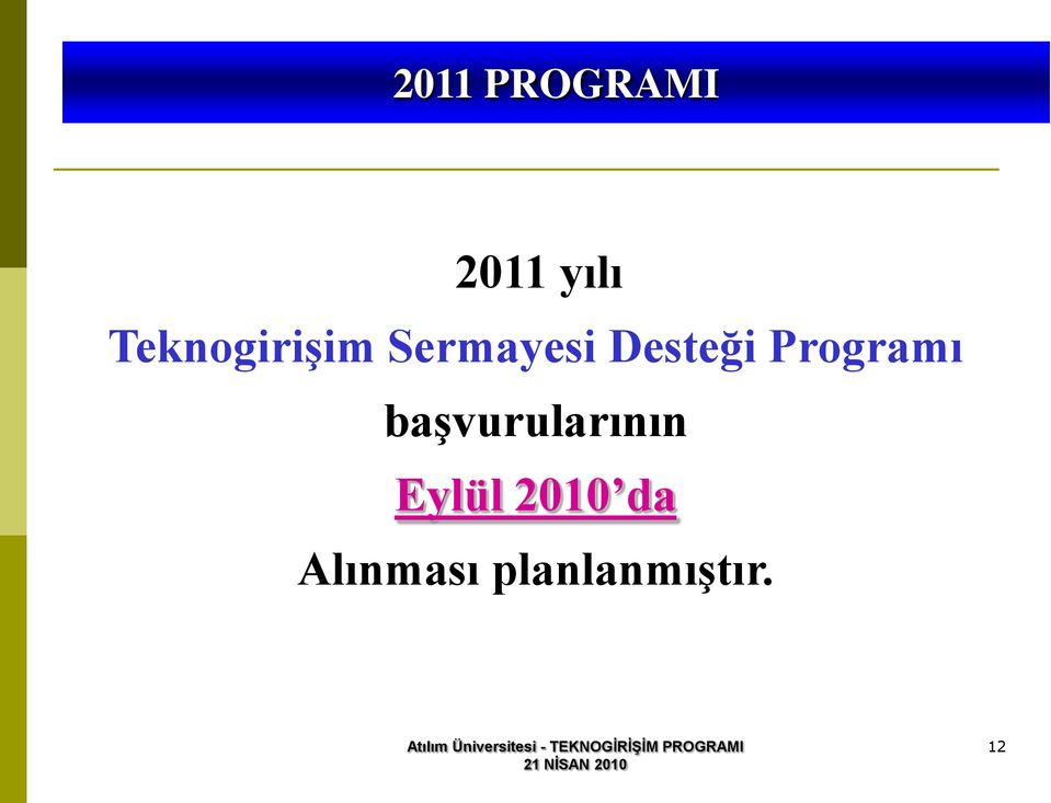 Desteği Programı