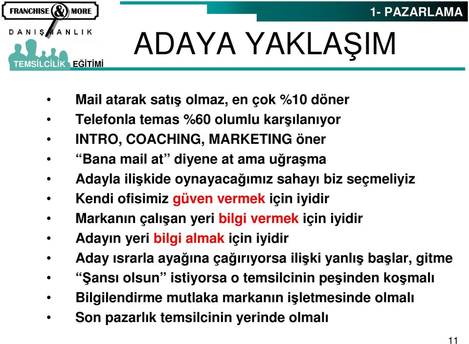 Markanın çalışan yeri bilgi vermek için iyidir Adayın yeri bilgi almak için iyidir Aday ısrarla ayağına çağırıyorsa ilişki yanlış başlar,