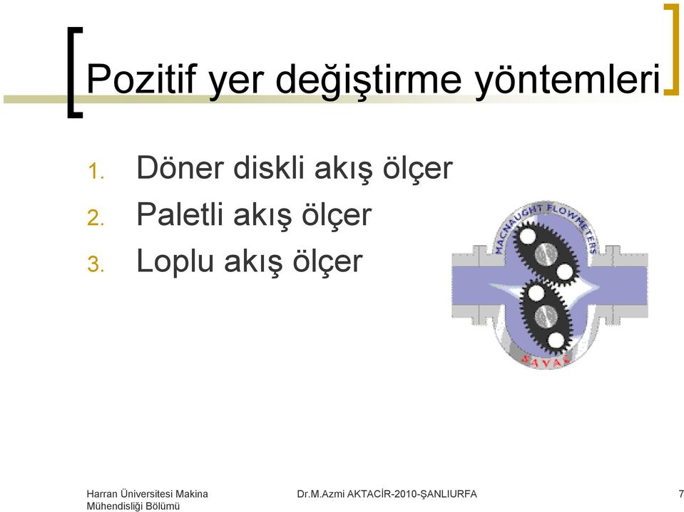 Paletli akış ölçer 3.